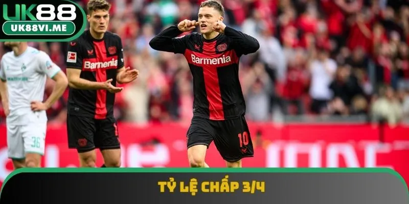 Tỷ lệ 3/4 cho thấy hai đội có sự chênh lệch